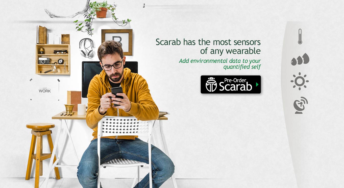 Scarab has the most sensors of any wearable